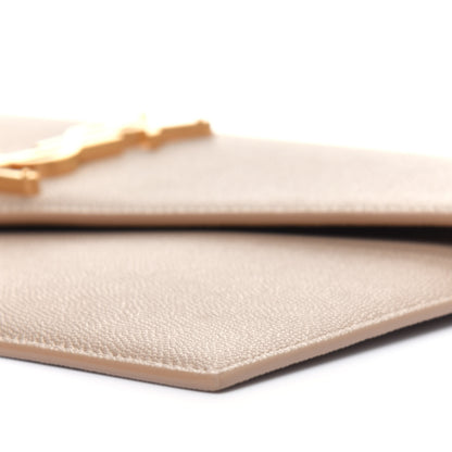 Saint Laurent Grain De Poudre Uptown Pouch Dark Beige 10 of 11