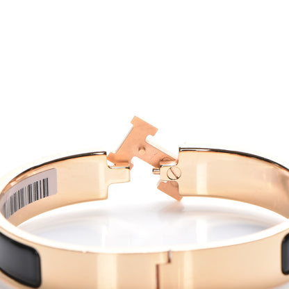 Hermes Enamel Narrow Clic Clac H Bracelet GM Black 5 of 5