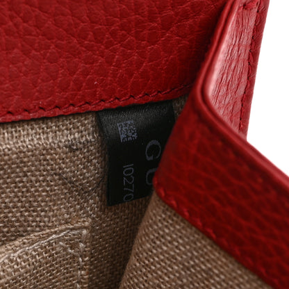 Gucci Dollar Calfskin Small Interlocking G Shoulder Bag Red 8 of 11