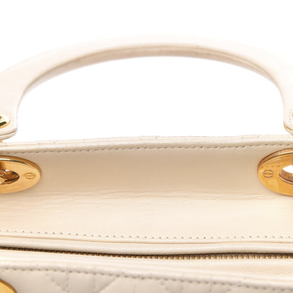 Christian Dior Lambskin Cannage Large Lady Dior Light Beige 16 of 16