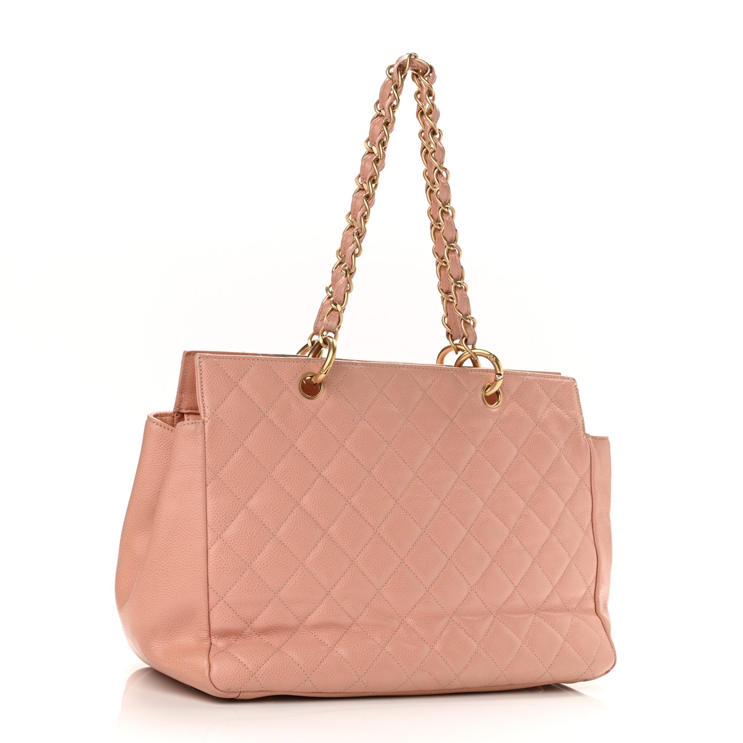 Caviar Quilted Grand Timeless Tote GTT Pink