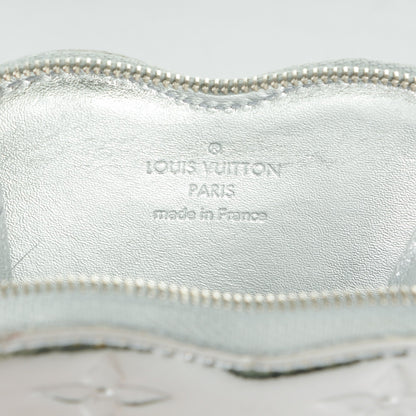 Louis Vuitton Monogram Miroir Heart Coin Purse Silver 6 of 7
