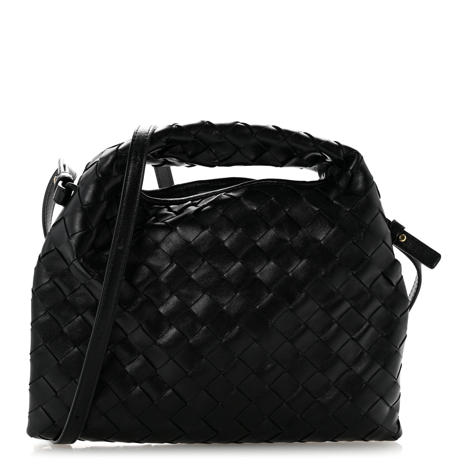 Bottega Veneta Calfskin Intrecciato Mini Hop Black 1 of 10