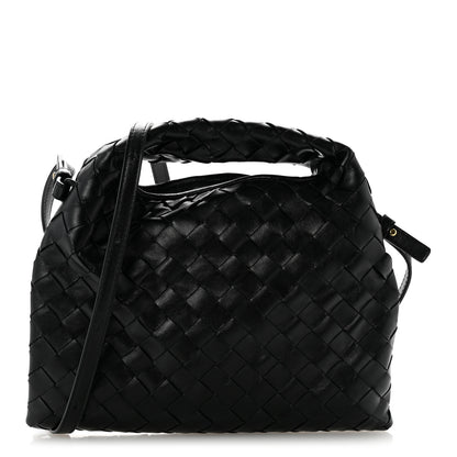 Bottega Veneta Calfskin Intrecciato Mini Hop Black 1 of 10