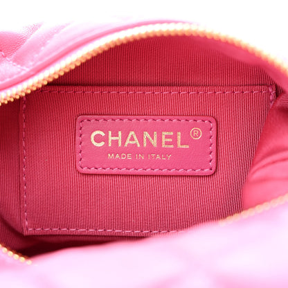 Chanel Lambskin Quilted Small Perfect Meeting Hobo Pink 6 of 10