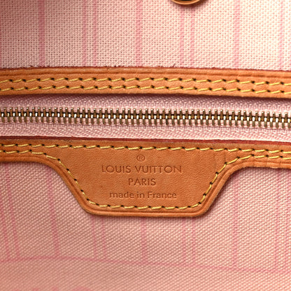 Louis Vuitton Damier Azur Neo Neverfull MM Rose Ballerine 7 of 10