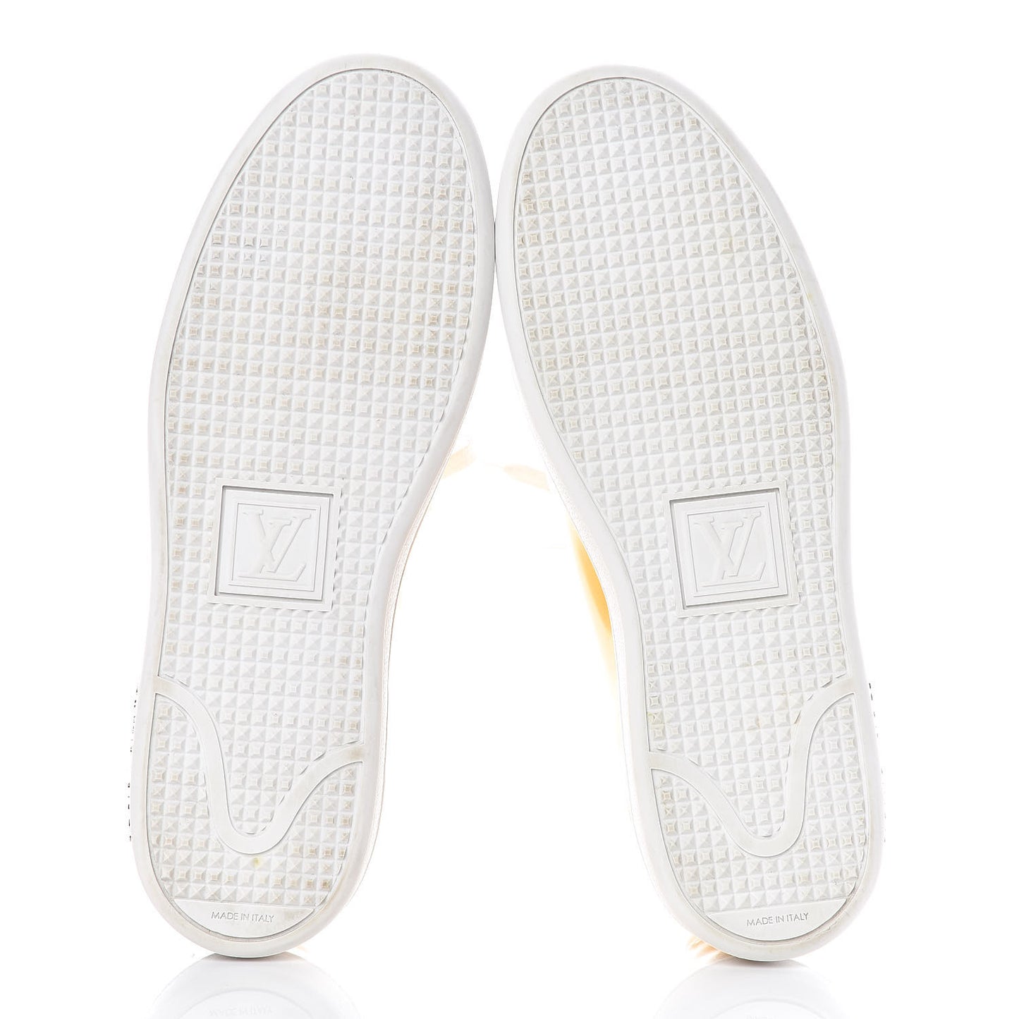 Metallic Calfskin Frontrow Sneakers 37.5 Gold