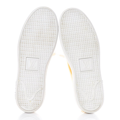 Louis Vuitton Metallic Calfskin Frontrow Sneakers 37.5 Gold 5 of 12