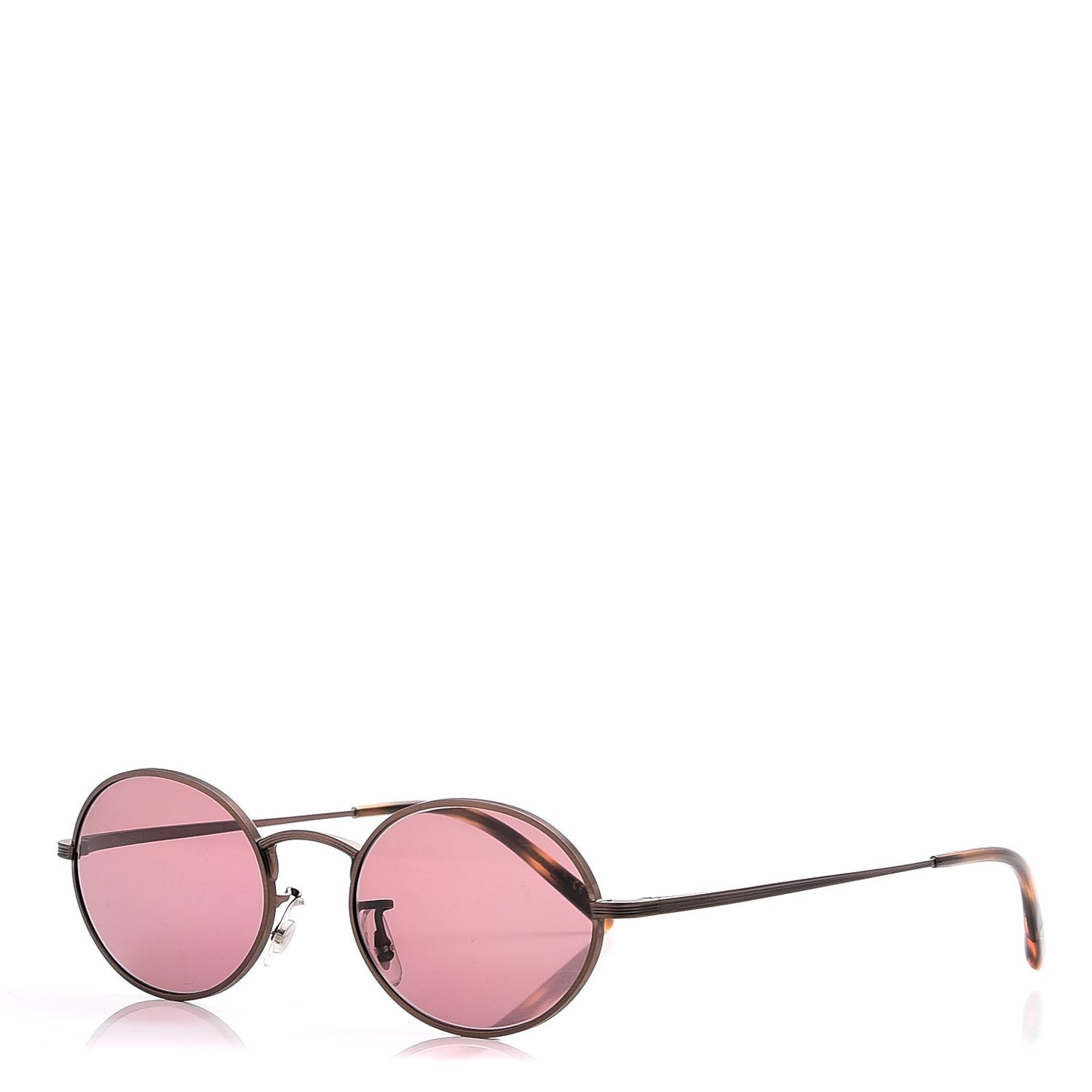 The Row Empire Suite Oval Sunglasses Bronze Purple