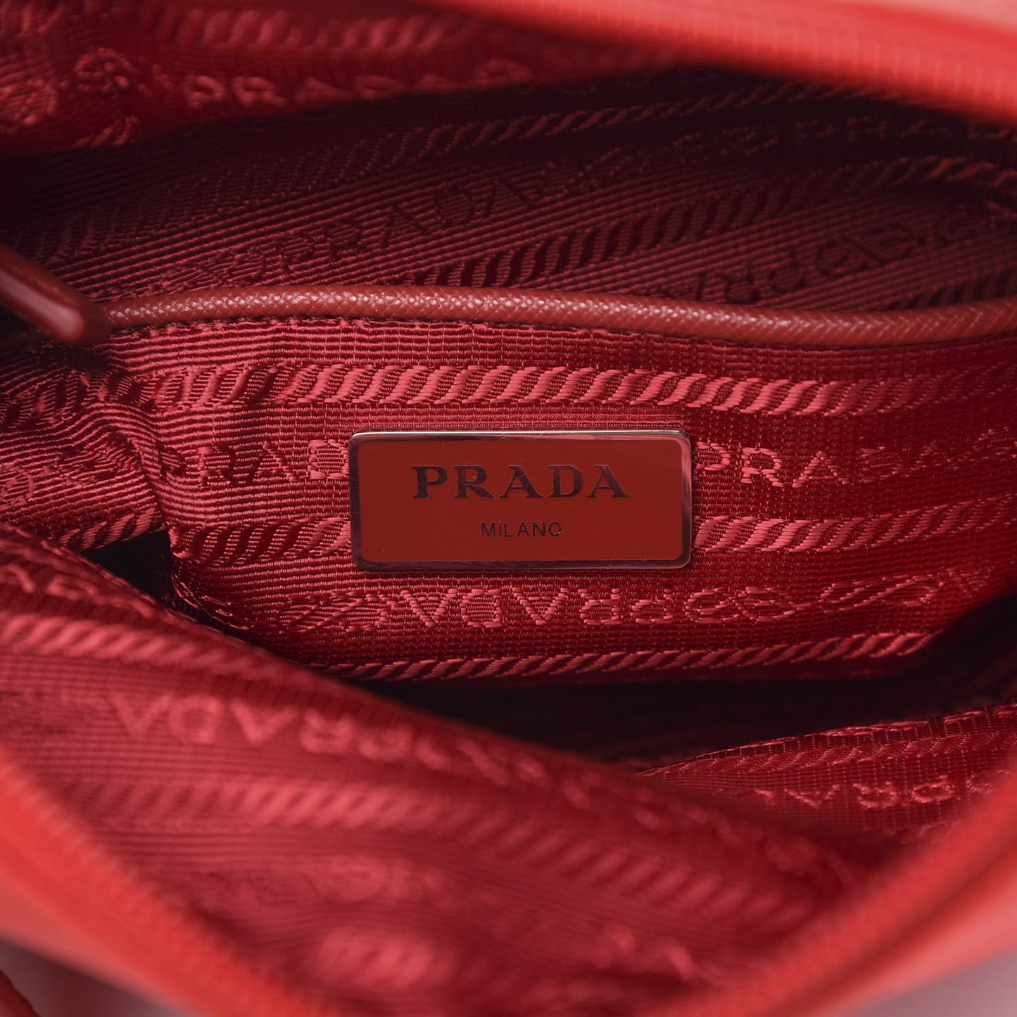Nylon Vela Flat Messenger Rosso