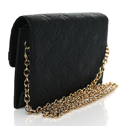 Louis Vuitton Empreinte Vavin Chain Wallet Black 3 of 9