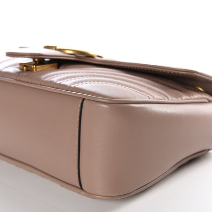Gucci Calfskin Matelasse Small GG Marmont Shoulder Bag Porcelain Rose 6 of 9