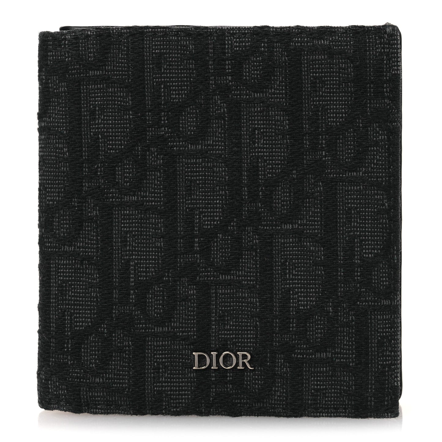 Oblique Bi-Fold Card Holder Black