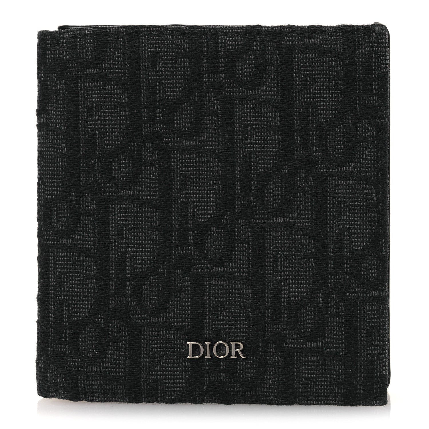 Christian Dior Oblique Bi-Fold Card Holder Black 1 of 7