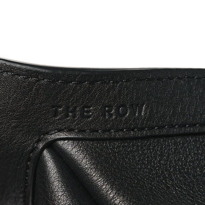 The Row Smooth Calfskin Small Slouchy Banana Bag Black 6 of 9