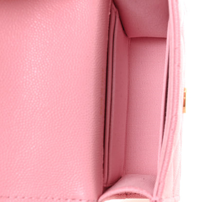 Chanel Caviar Quilted Coco First Clutch With Chain Light Pink 5 of 11
