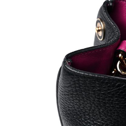 Christian Dior Bullcalf Large Diorissimo Tote Black Rose Indien 15 of 16