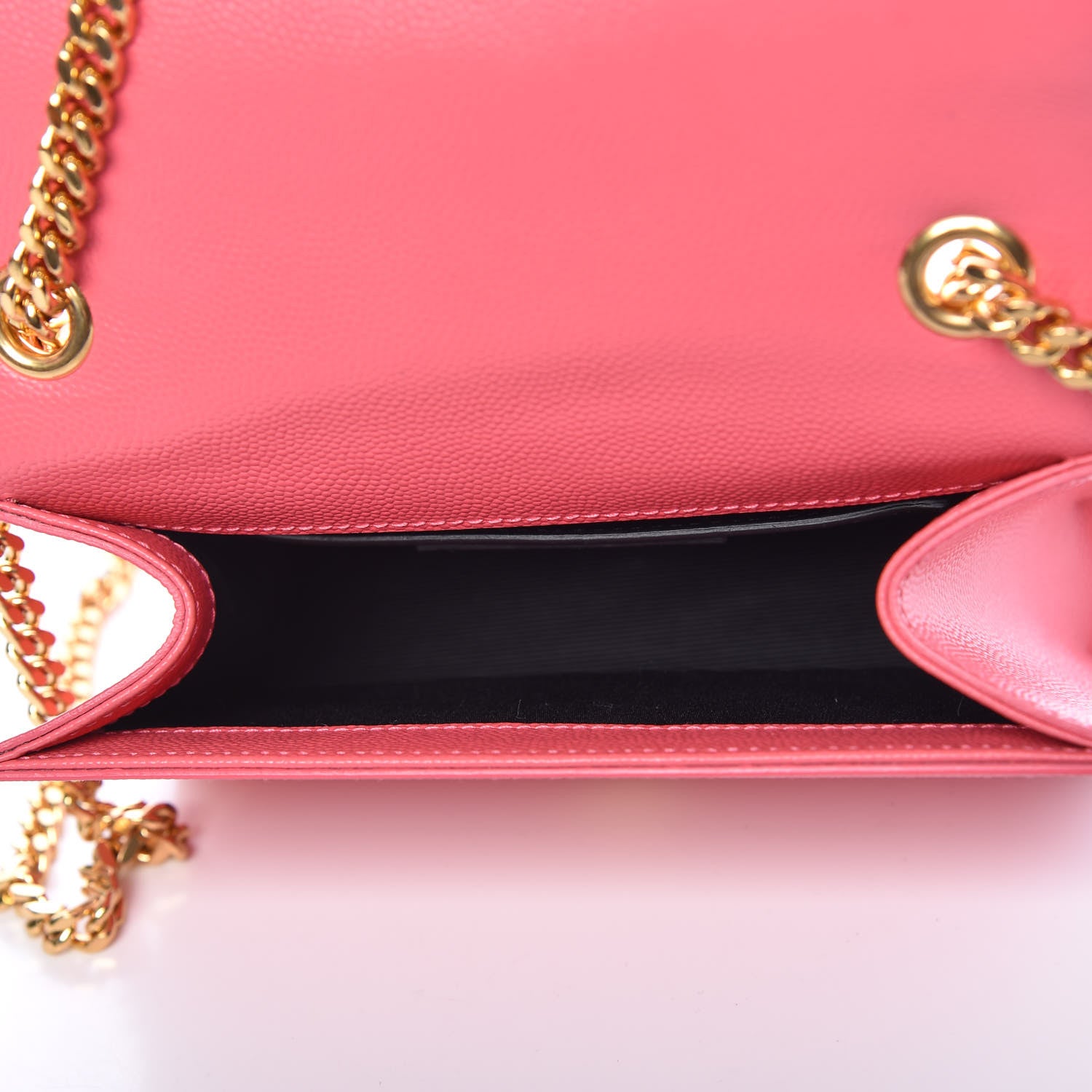 Saint Laurent Grain De Poudre Small Monogram Kate Satchel Rose Clair 5 of 12