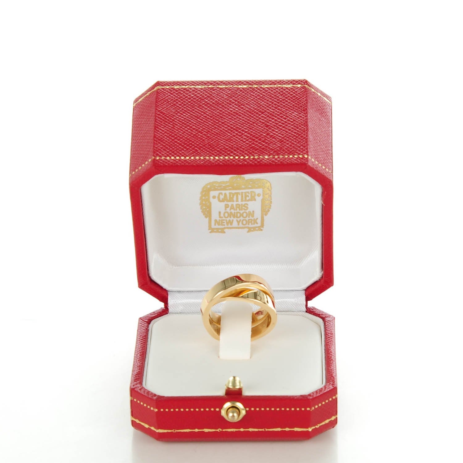 Cartier 18K Yellow Gold 9mm Paris Nouvelle Vague Ring 54 6.75 4 of 4