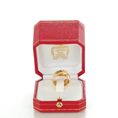 Cartier 18K Yellow Gold 9mm Paris Nouvelle Vague Ring 54 6.75 4 of 4