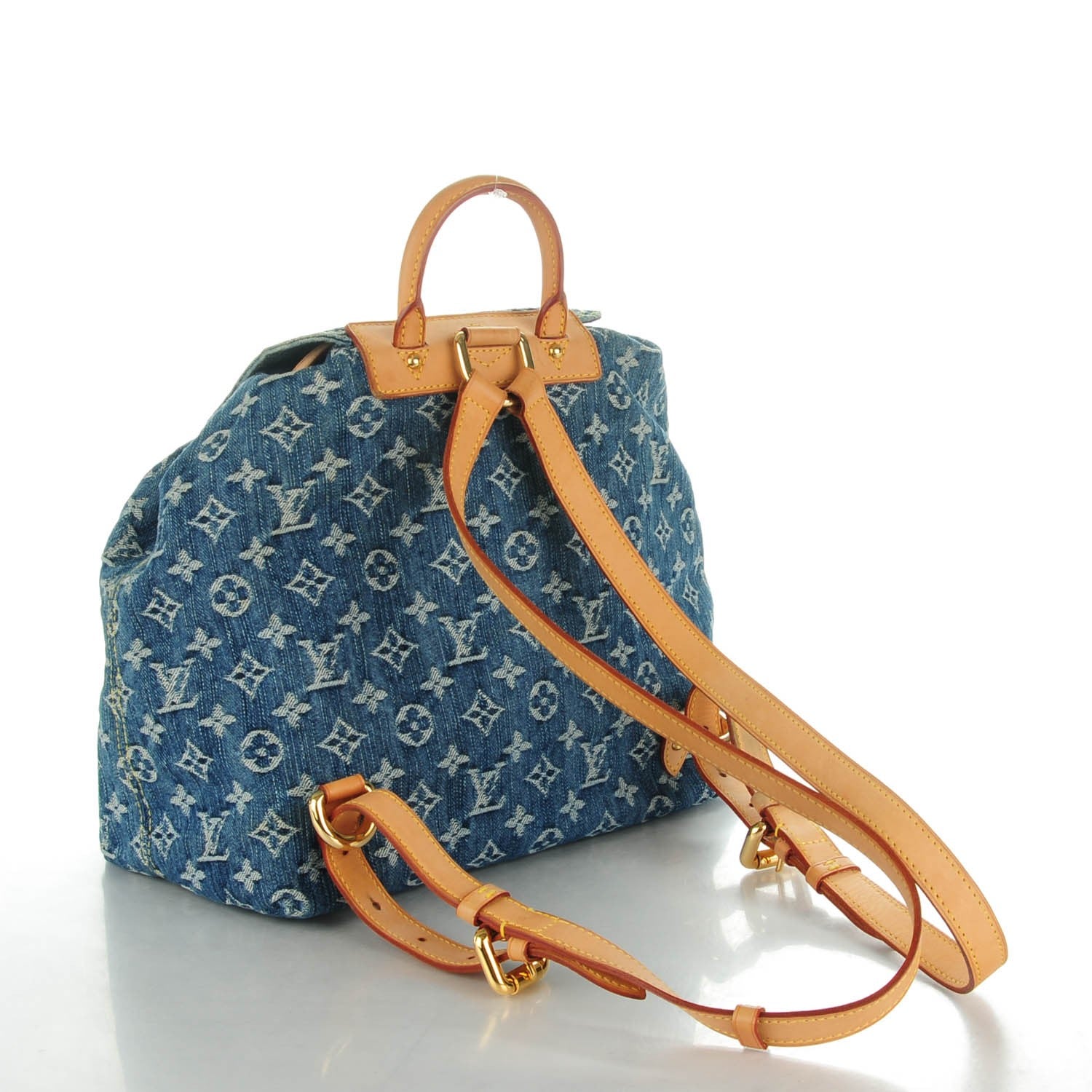Louis Vuitton Denim Sac a Dos Backpack GM Blue 3 of 8
