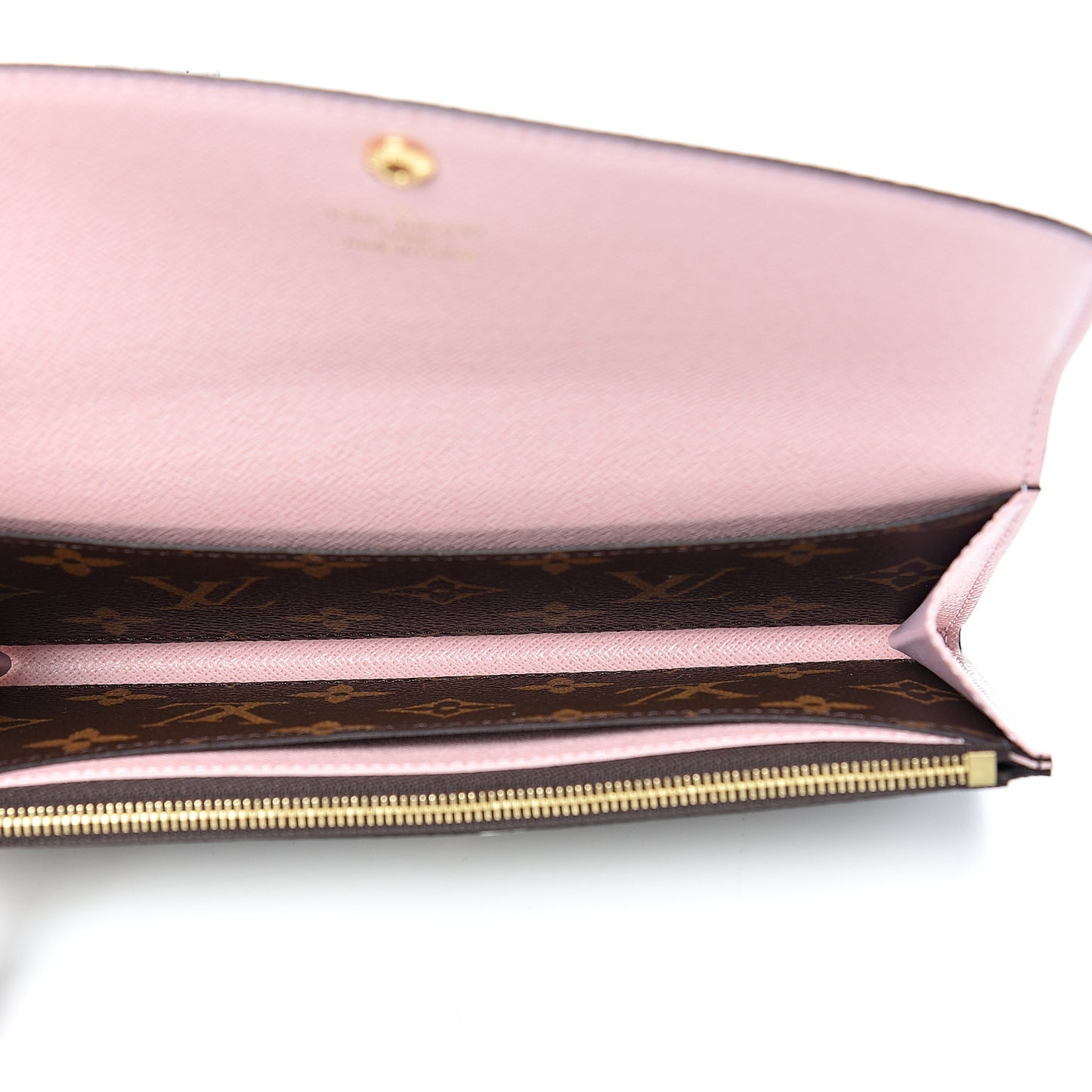 Monogram Emilie Wallet Rose Ballerine
