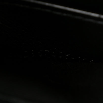 Saint Laurent Lambskin Matelasse Chevron Monogram Cassandre Envelope Chain Wallet Black 7 of 10