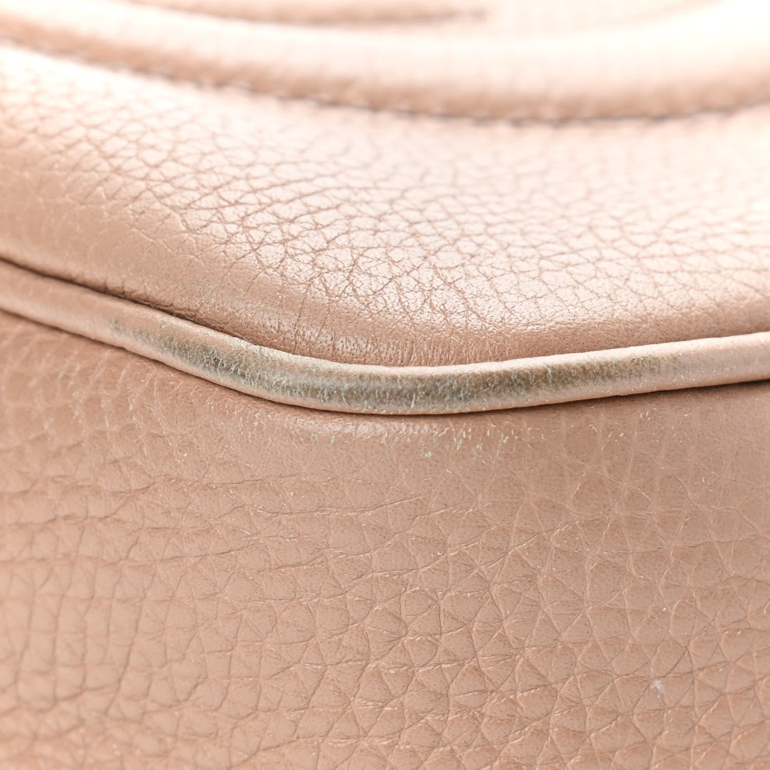 Gucci Pebbled Calfskin Small Soho Disco Bag Camelia 10 of 12