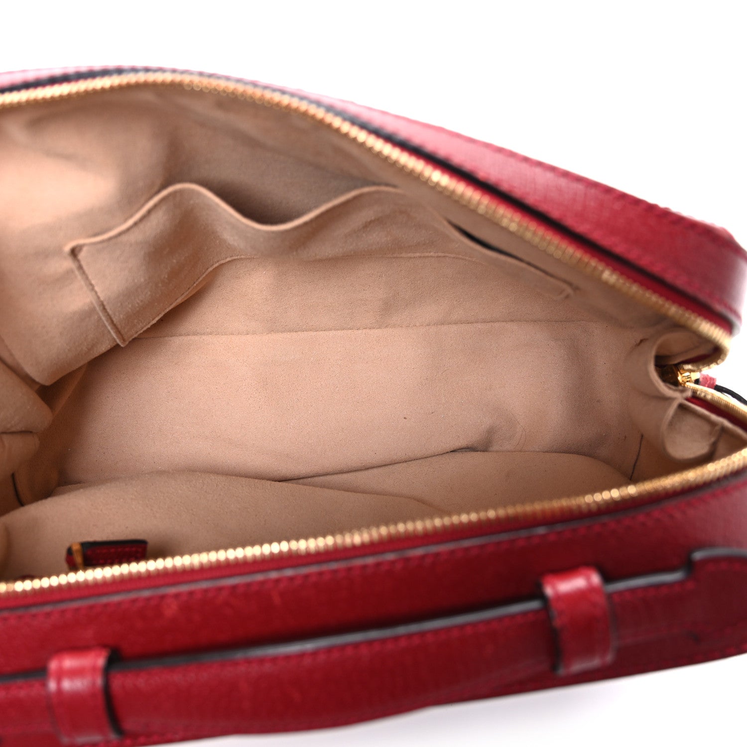 Gucci GG Supreme Monogram Flora Web Small Ophidia Top Handle Shoulder Bag Hibiscus Red 5 of 10