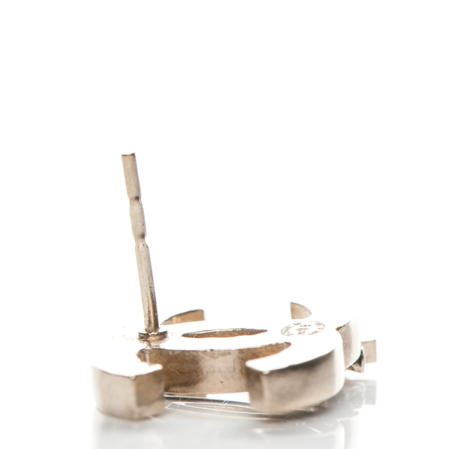 Chanel Enamel CC Clover Earrings Black Gold 5 of 6