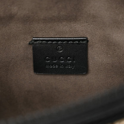 Gucci GG Supreme Monogram Belt Bag Black 6 of 11