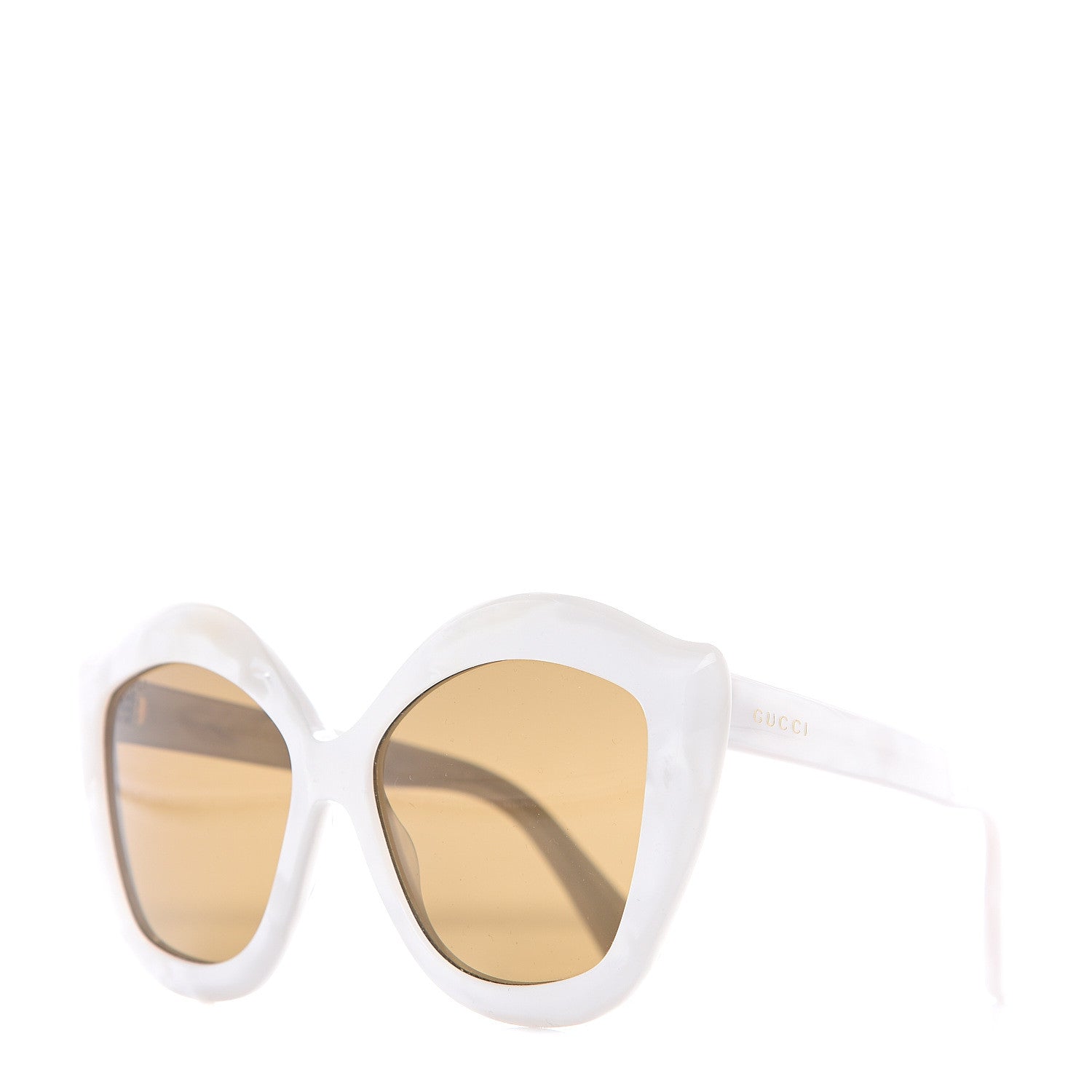 Gucci Cat Eye GG0117S Sunglasses White 1 of 6