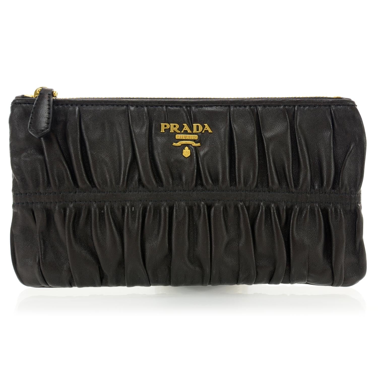 Prada Nappa Gaufre Pouch Nero Black 1 of 6