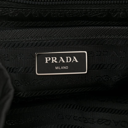 Prada Tessuto Nylon Saffiano Medium Backpack Black 6 of 10