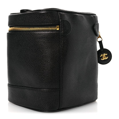 Chanel Caviar Vanity Cosmetic Case Black 3 of 14