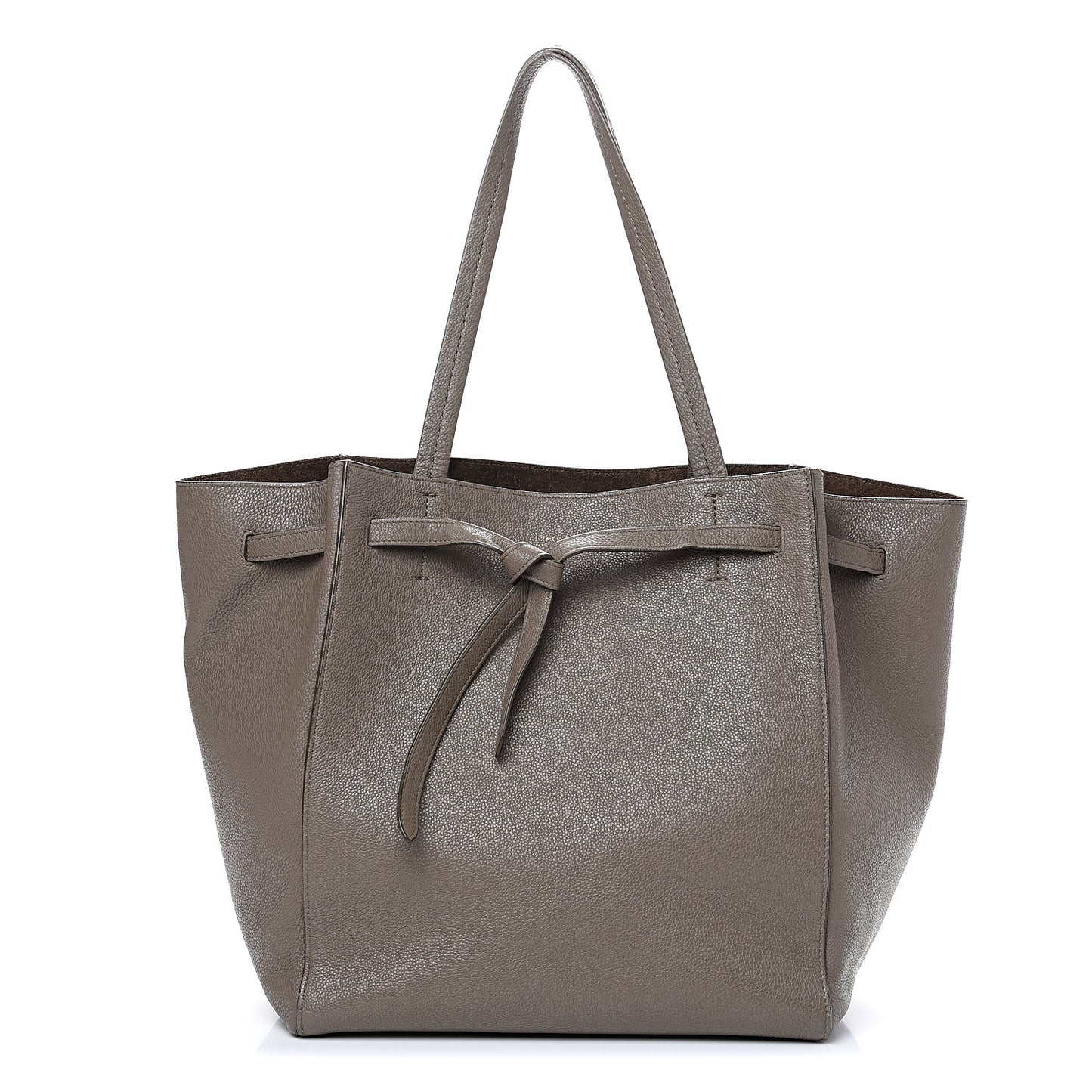 Soft Grained Calfskin Small Belt Cabas Phantom Taupe