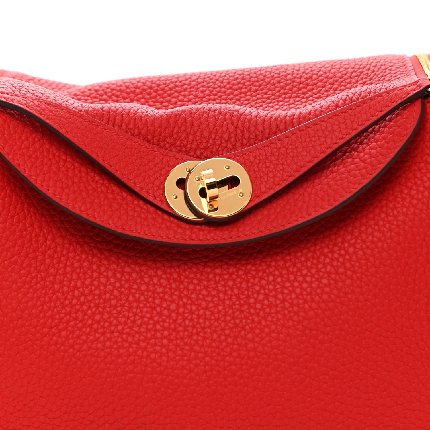 Hermes Taurillon Clemence Lindy 26 Rouge De Coeur 8 of 11