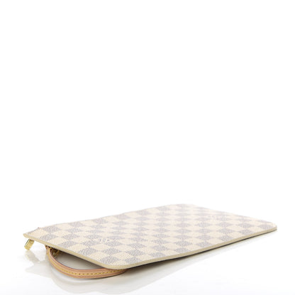 Louis Vuitton Damier Azur Neverfull MM GM Pochette Rose Ballerine 4 of 7