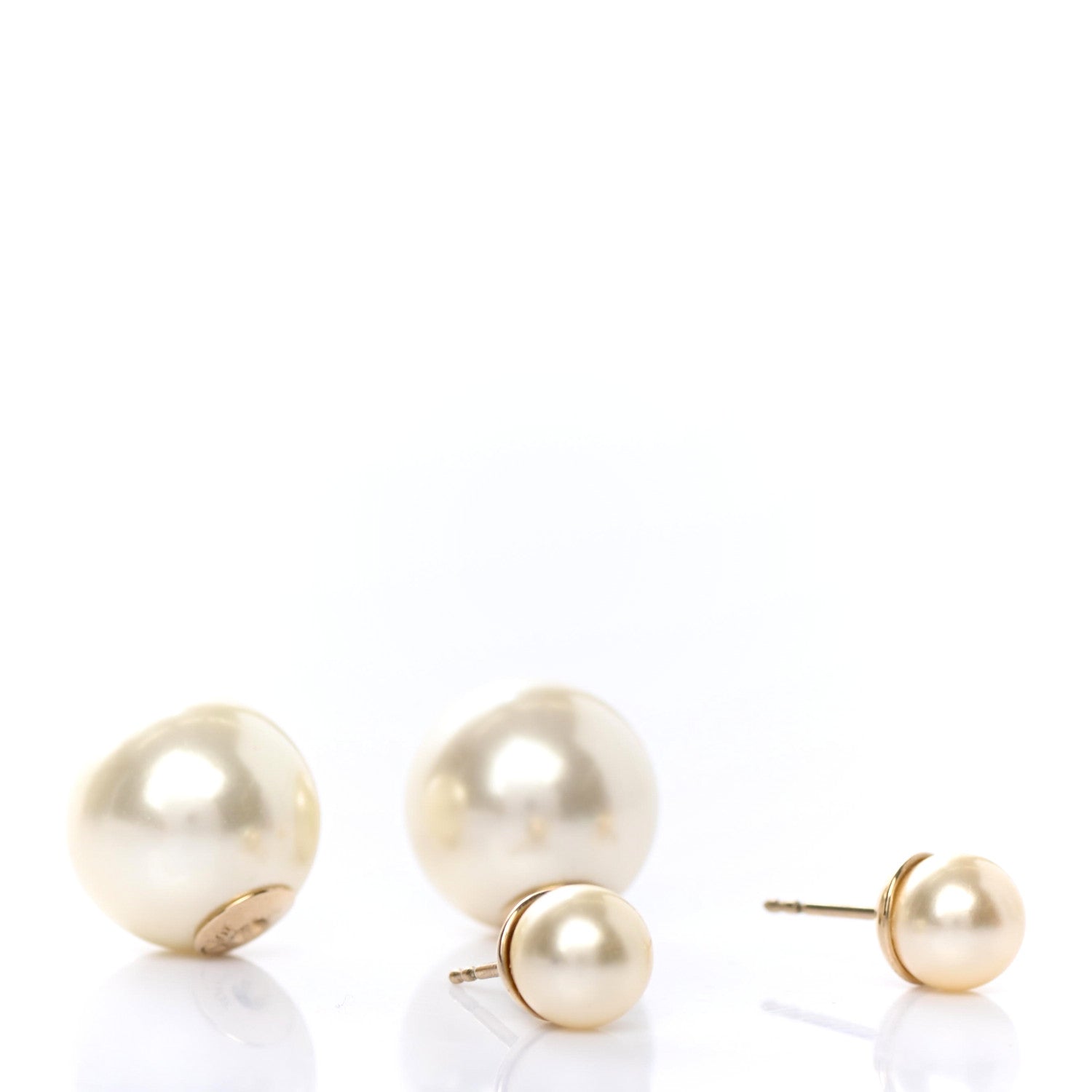 Christian Dior Pearl Mise En Dior Tribal Earrings 3 of 4