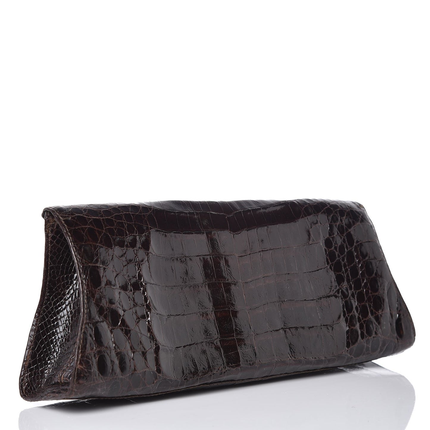 Crocodile Clutch Brown