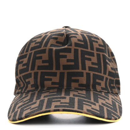 Fendi Canvas FF Reloaded Baseball Hat Tobacco Yellow 3 of 8
