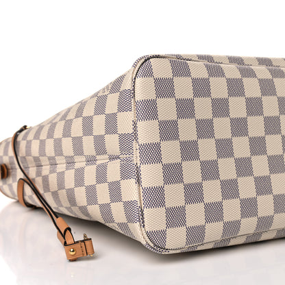 Louis Vuitton Damier Azur Braided Neverfull MM Orange 9 of 12
