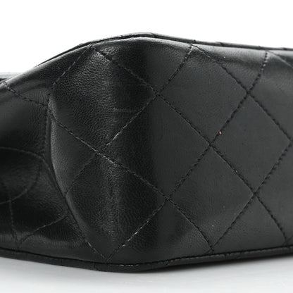 Chanel Lambskin Quilted Medium Double Flap Black 17 of 20