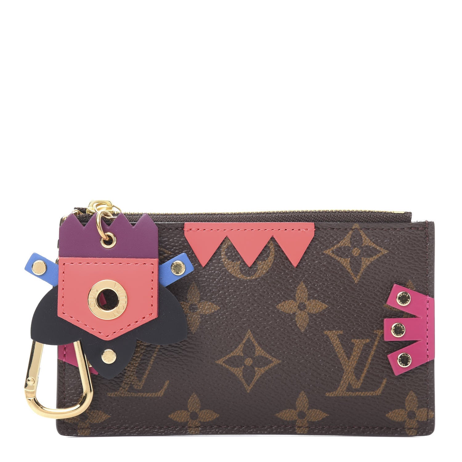 Louis Vuitton Monogram Totem Key Pouch Flamingo 1 of 7