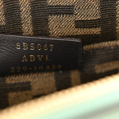 Fendi Vitello King Plexiglass Logo Embossed Mini By The Way Top Handle Boston Bag Menta 6 of 11
