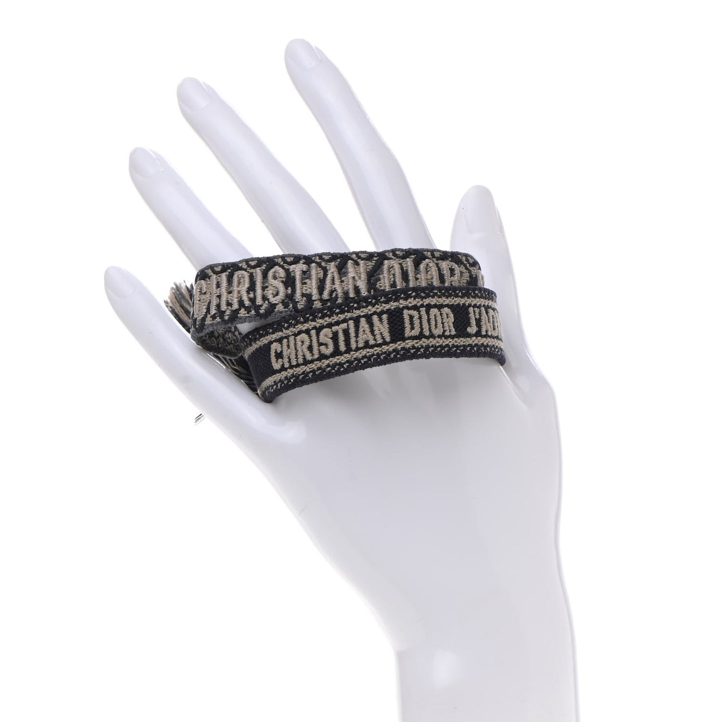 Woven Cotton J'Adior Friendship Bracelet Set Navy