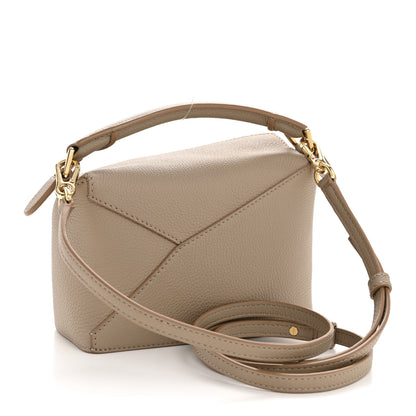 Loewe Soft Grained Calfskin Mini Puzzle Edge Bag Sand 3 of 10