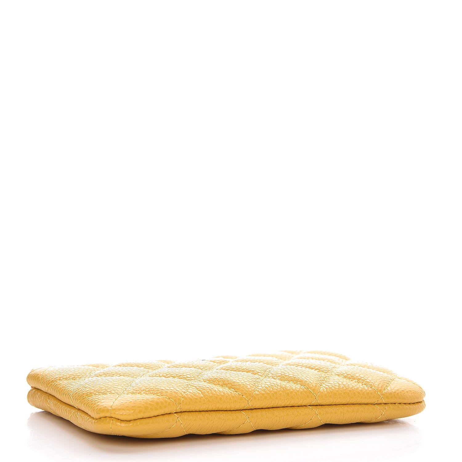 Chanel Caviar Quilted Small Cosmetic Case Yellow 4 of 8