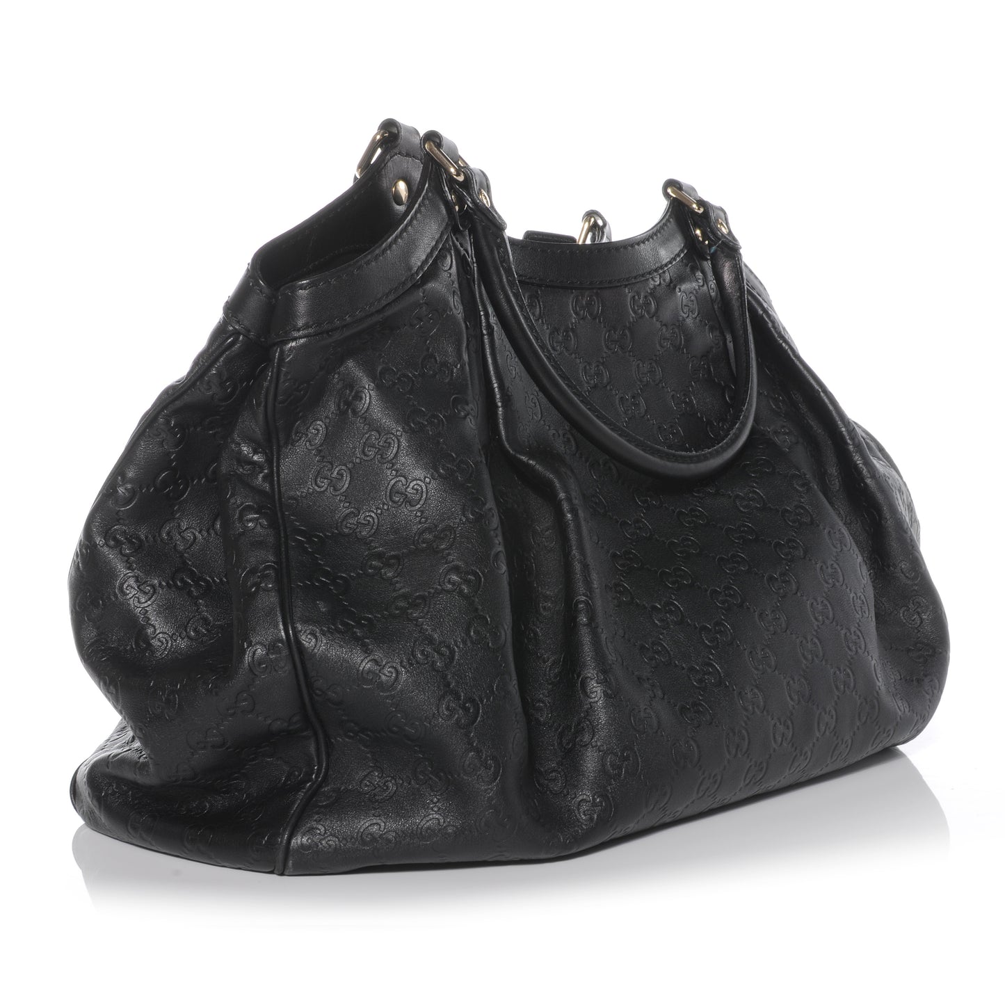 Guccissima Large Sukey Tote Black