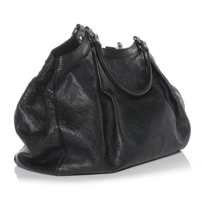Gucci Guccissima Large Sukey Tote Black 3 of 8
